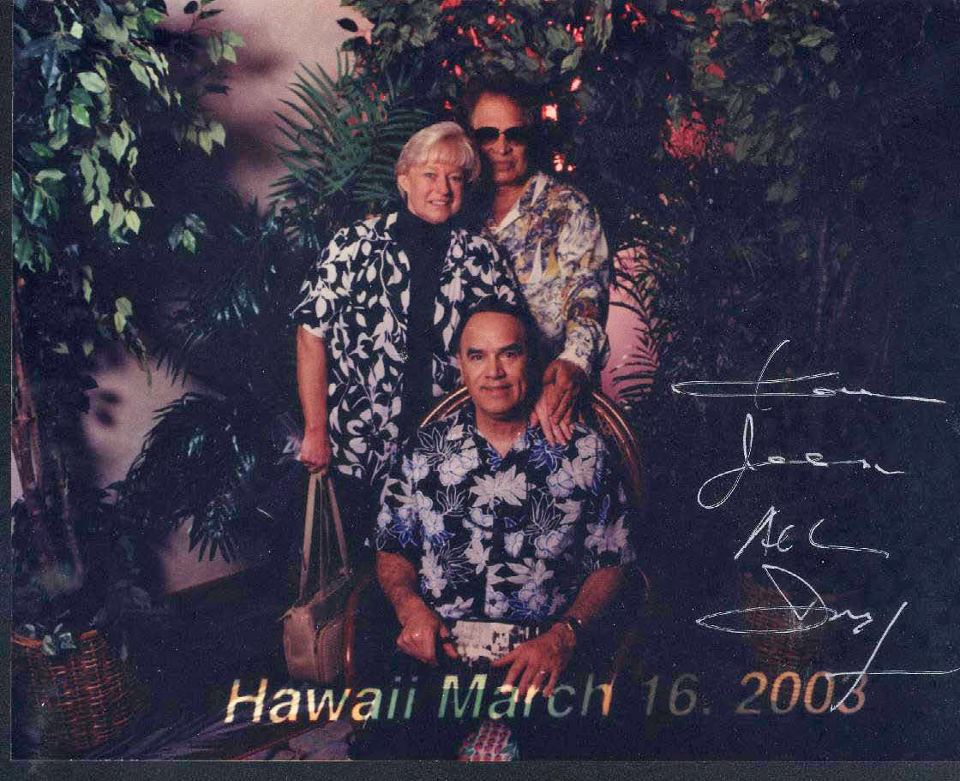 Jess B Karen with Don Ho in Hawaii
